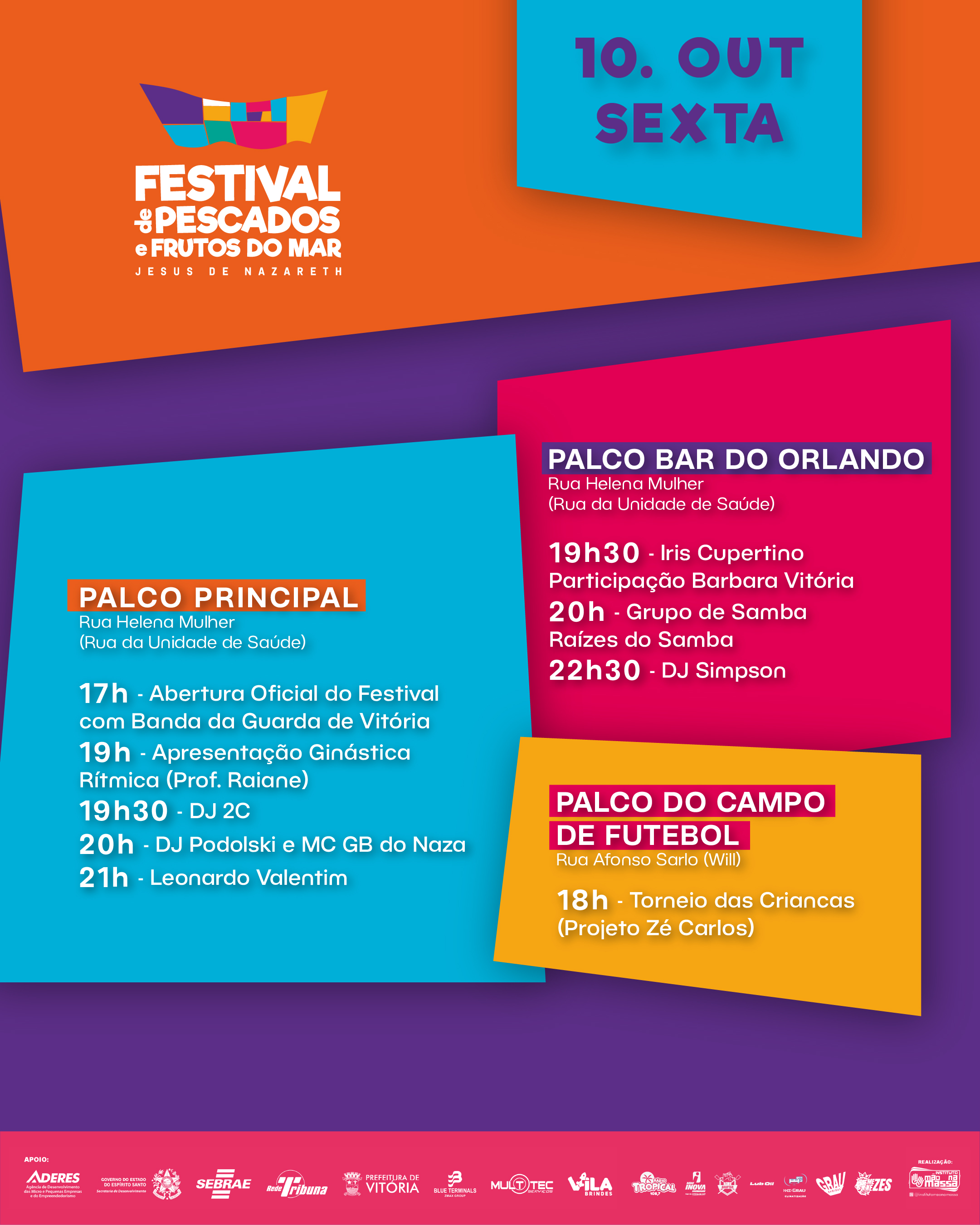 Programação do Festival
