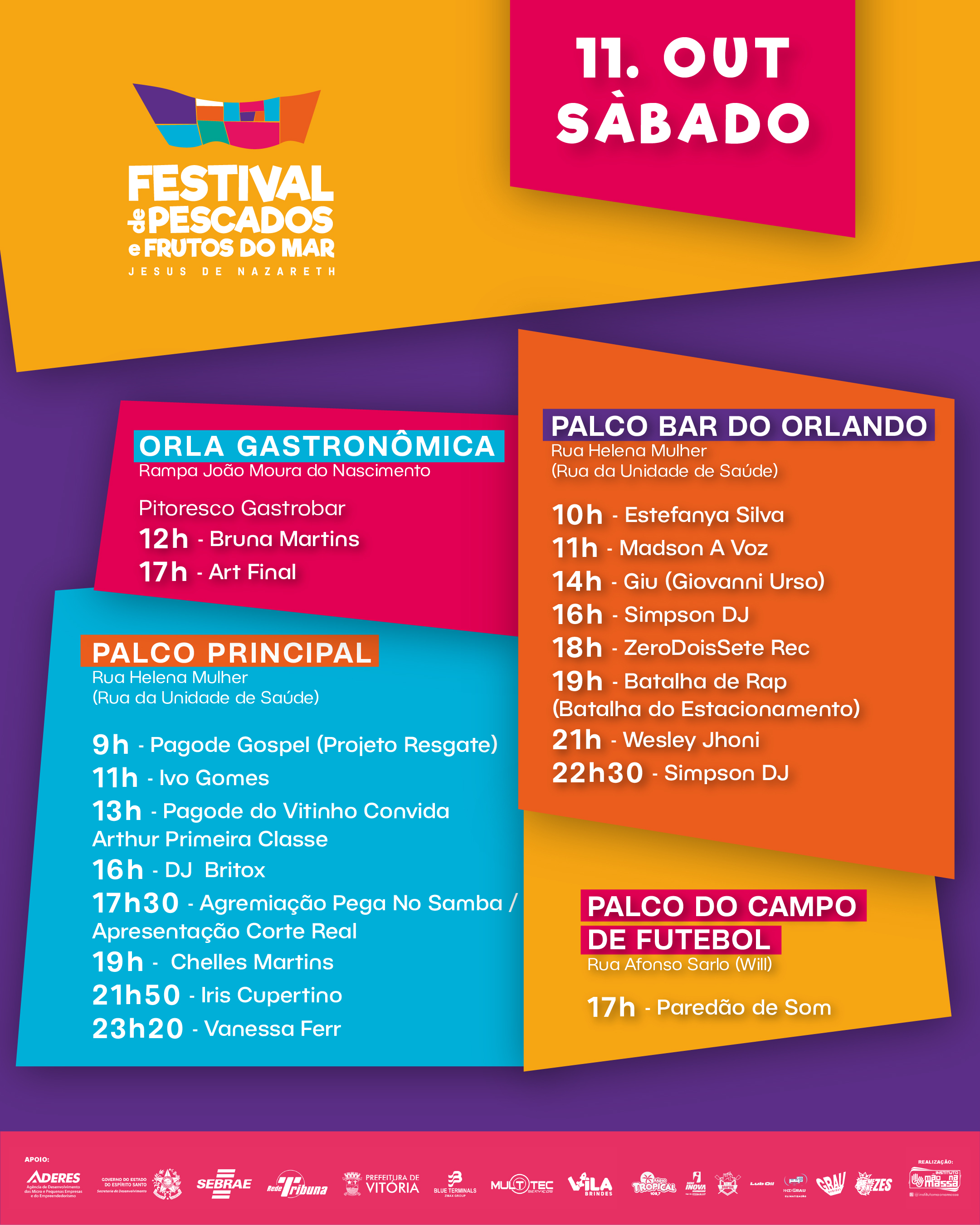Programação do Festival
