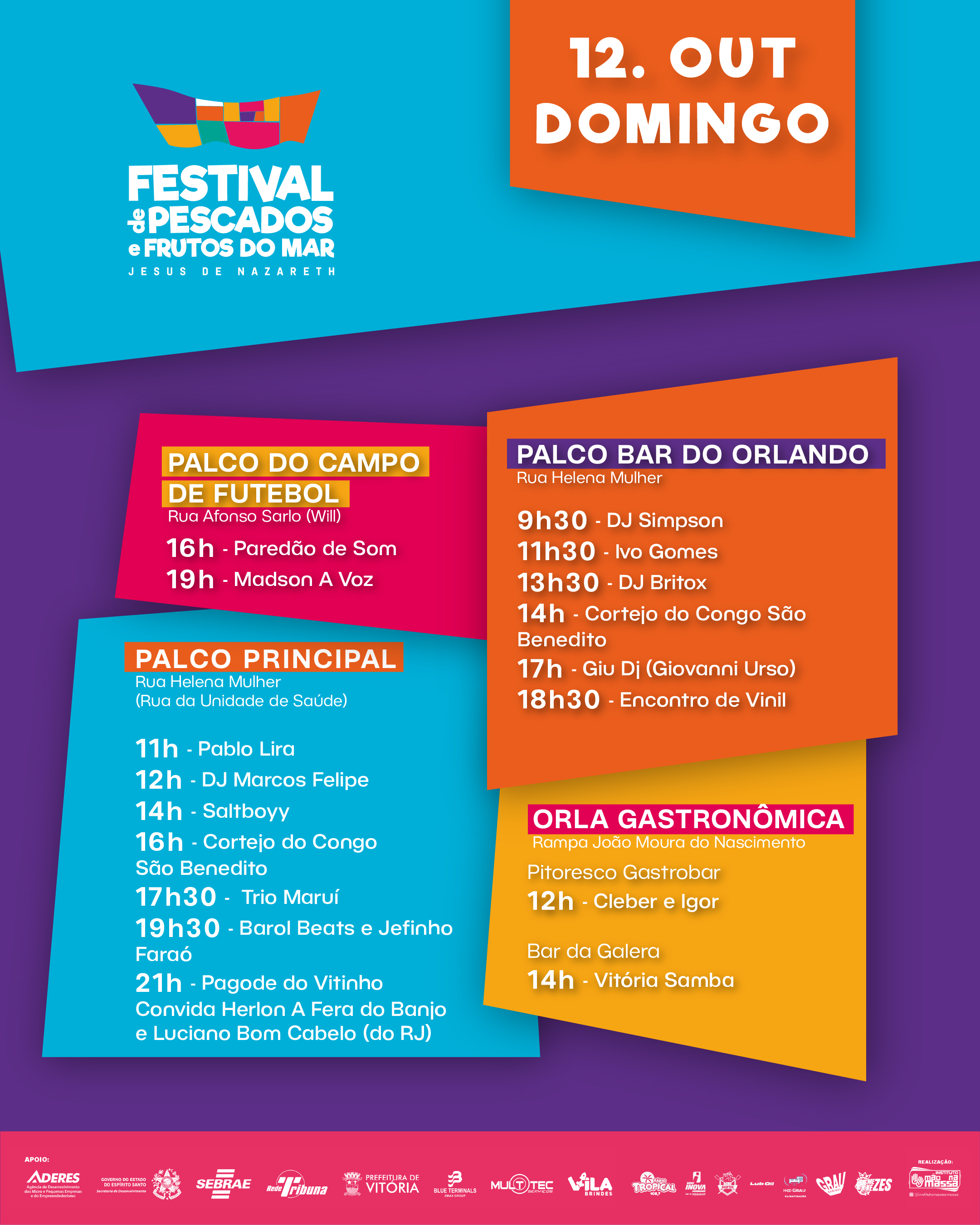 Programação do Festival